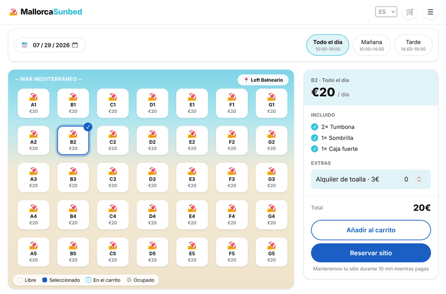 Spot map